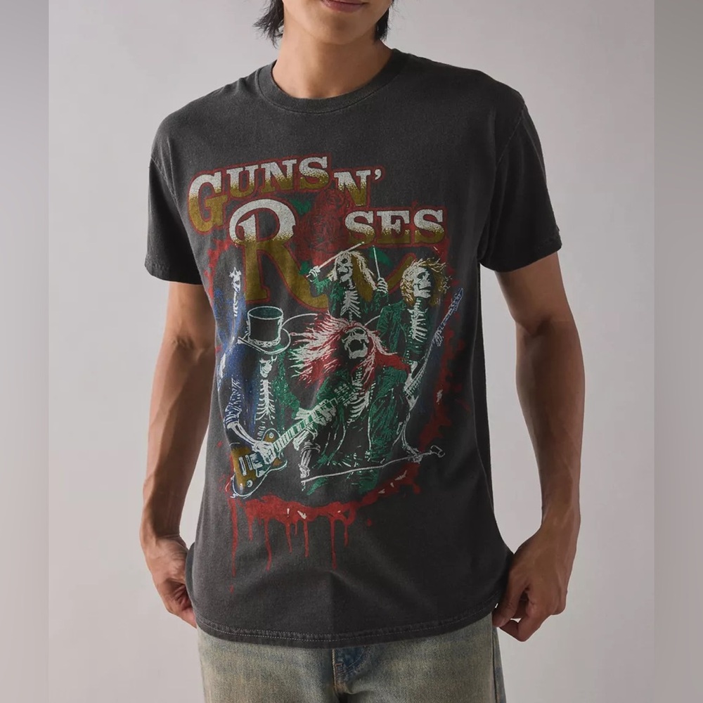 NWOT- Guns N' Roses Urban Outfitters Was Here Tour Graphic Tee Shirt
